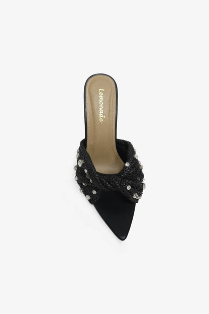 KORRA - Raffia Luxury Sandals, Beaded Design, Golden Hue