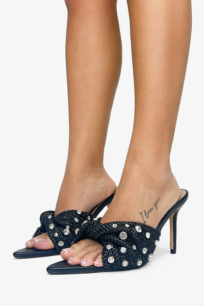 KORRA - Raffia Luxury Sandals, Beaded Design, Golden Hue